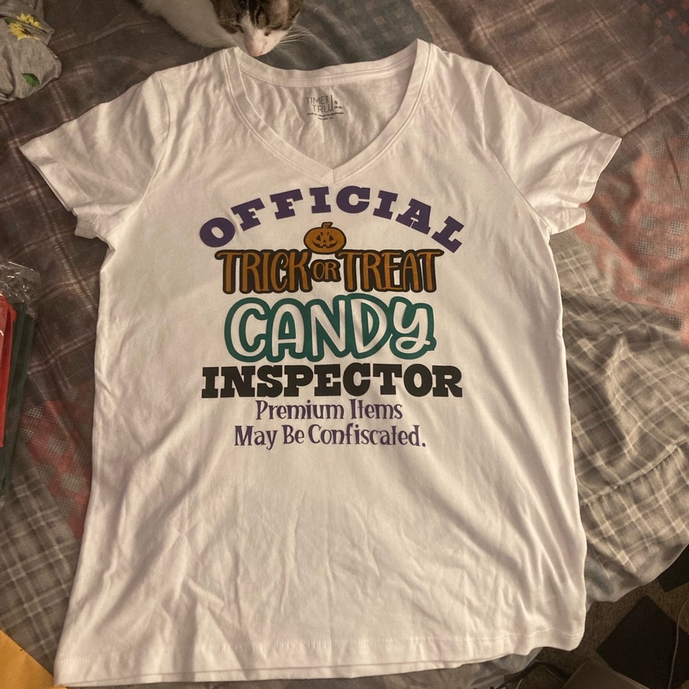 Halloween shirt handmade. Can make it in any size and color.